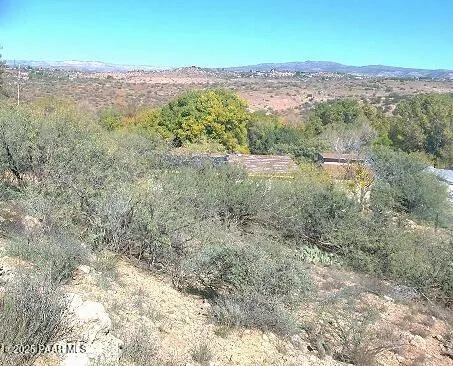a view of city and mountain