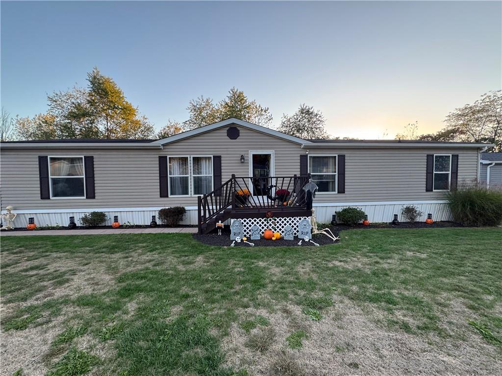 a view of a house with a patio