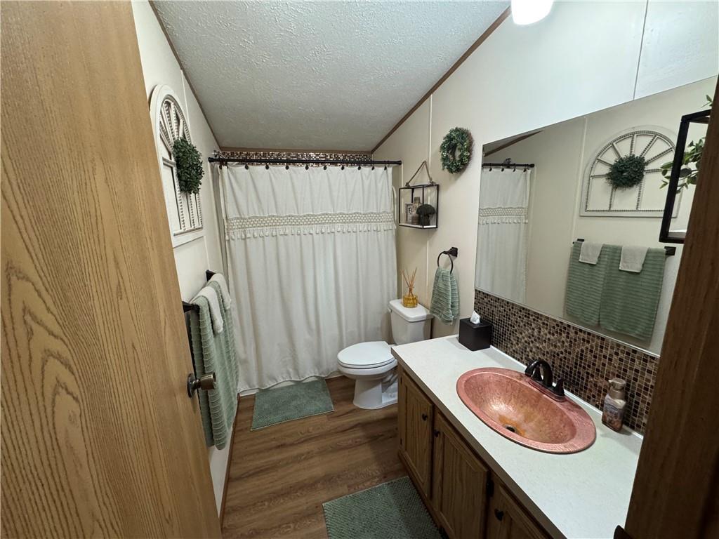 505 Amy Lane Rochester, PA 15074 - Photo 22 of 22 a bathroom with a granite countertop sink toilet and shower