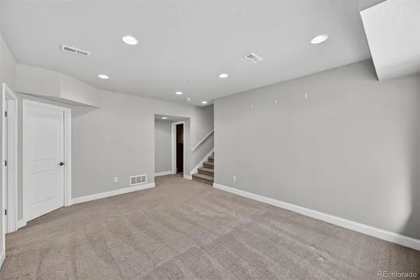 a view of an empty room