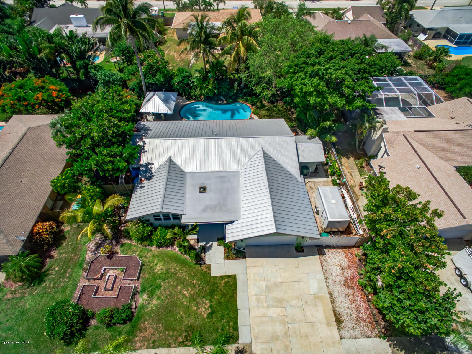161 Sand Pine Road Indialantic, FL 32903 - Photo 4 of 50 161 Sand Pine aerials-3