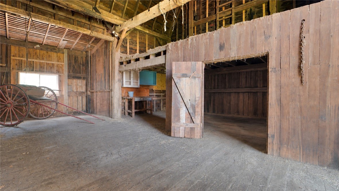 150 William Kidder Road Lancaster, NY 14086 - Photo 33 of 39 A secondary view of the Bank Barn interior, showin