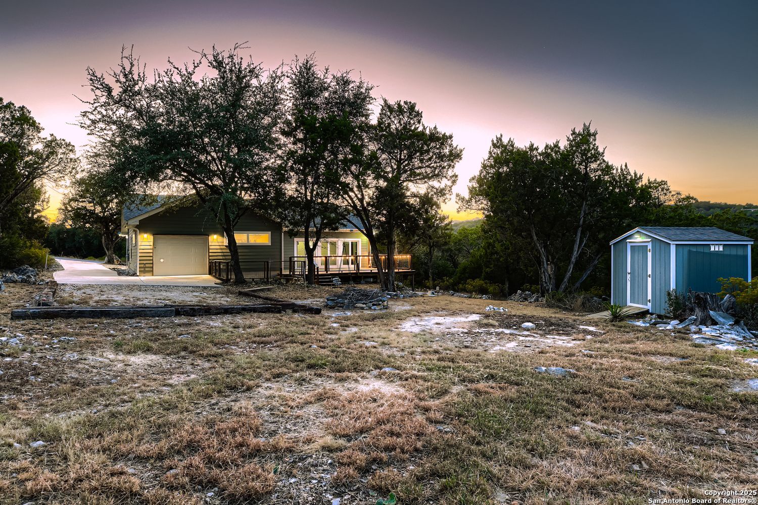 3963 Summit Hurst New Braunfels, TX 78132 - Photo 26 of 28 a backyard of a house with lots of green space