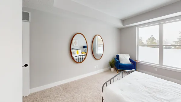 a view of room with furniture and closet