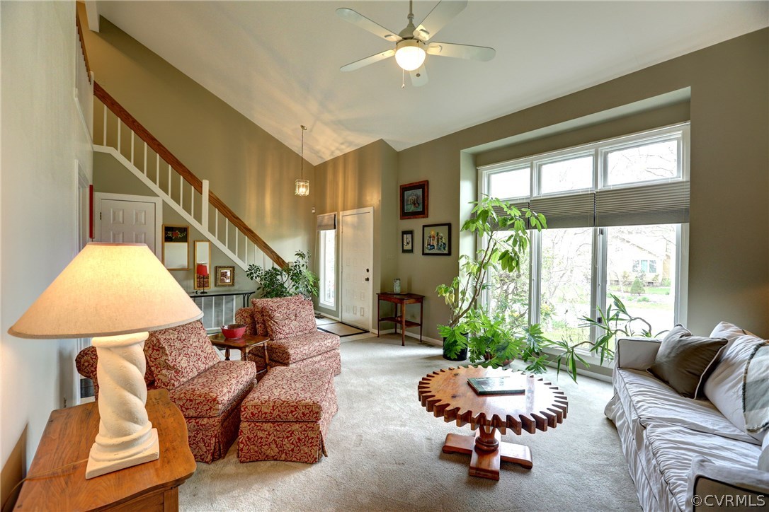 13708 Sandy Oak Road Chester, VA 23831 - Photo 4 of 32 a living room with furniture and a large window
