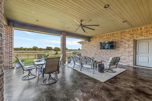 a outdoor space with furniture