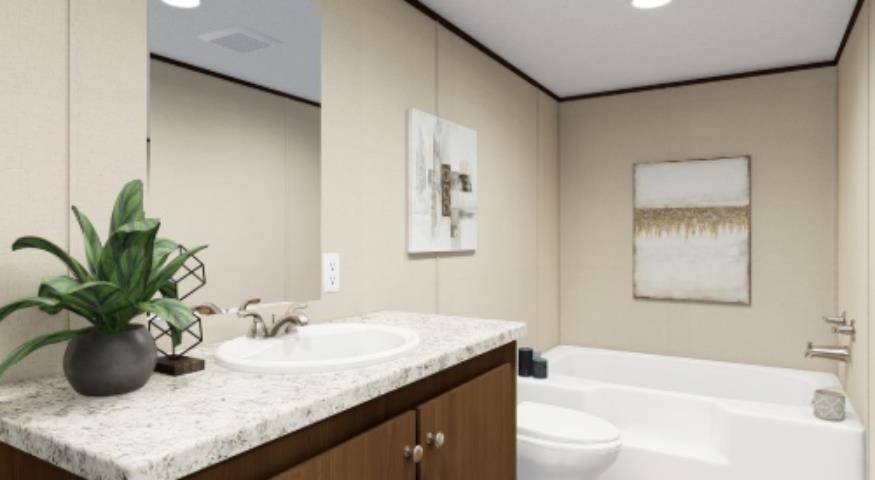 600 Ermine Road West Columbia, SC 29170 - Photo 20 of 20 Full bathroom featuring vanity, a tub, and recessed lighting