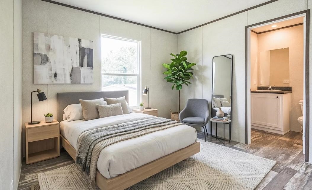 600 Ermine Road West Columbia, SC 29170 - Photo 10 of 20 Bedroom with wood finished floors, ornamental molding, and ensuite bathroom