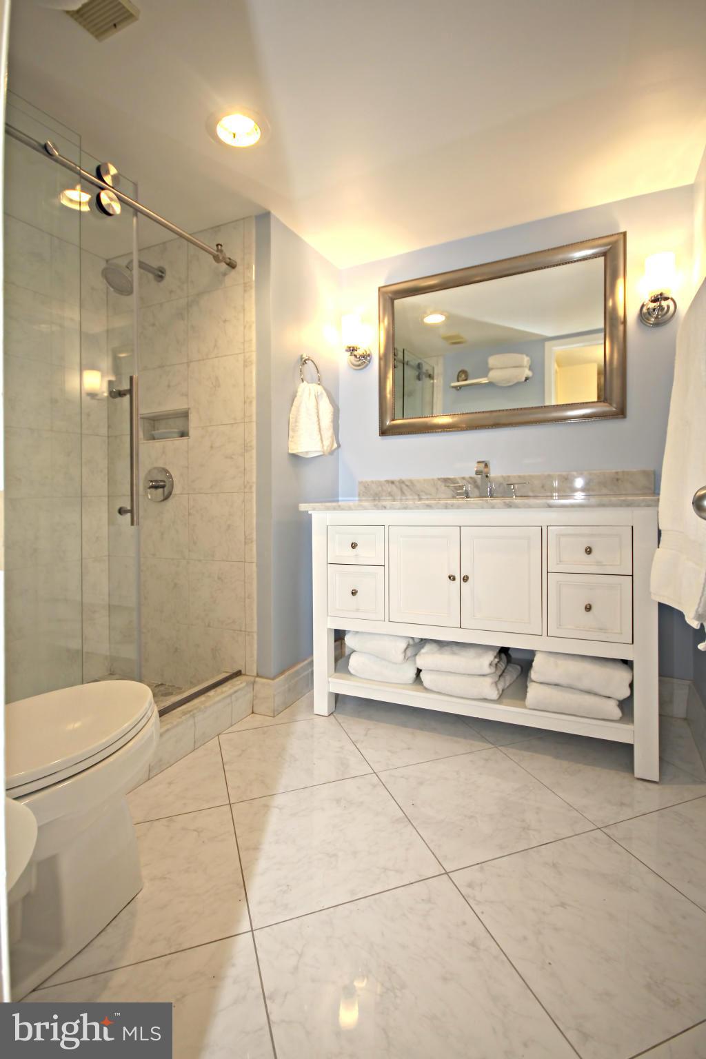 5505 Seminary Road, Unit 1301N Falls Church, VA 22041 - Photo 12 of 29 Carrara Marble Bath