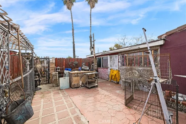 a view of an outdoor sitting space