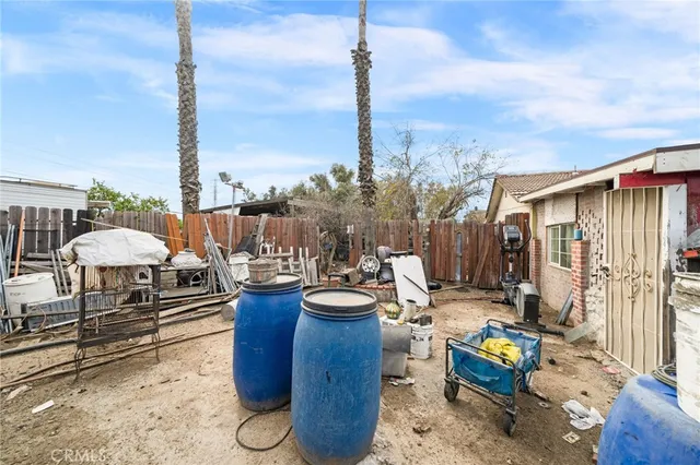 a view of balcony with patio