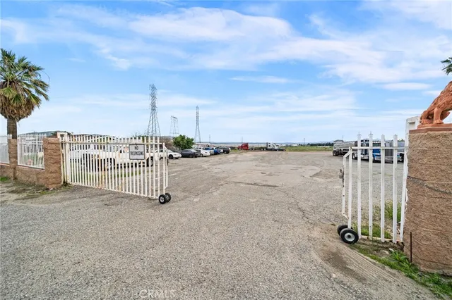 a view of a lake with a road