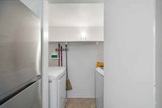 a room with storage and utility