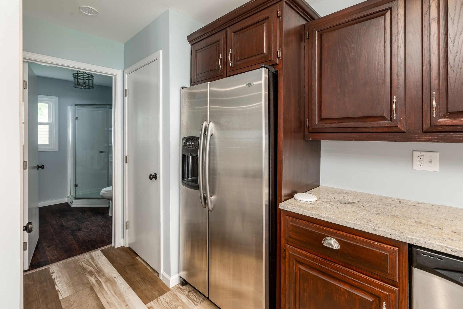 535 East Main Street Du Quoin, IL 62832 - Photo 65 of 75 a kitchen with a refrigerator and cabinets
