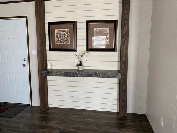 a view of front door of house