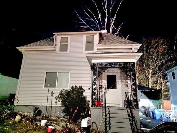 a view of a house with a balcony