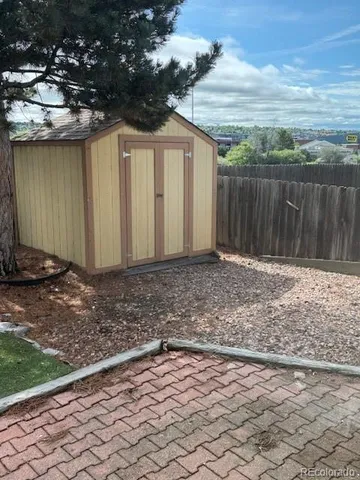 a backyard of a house