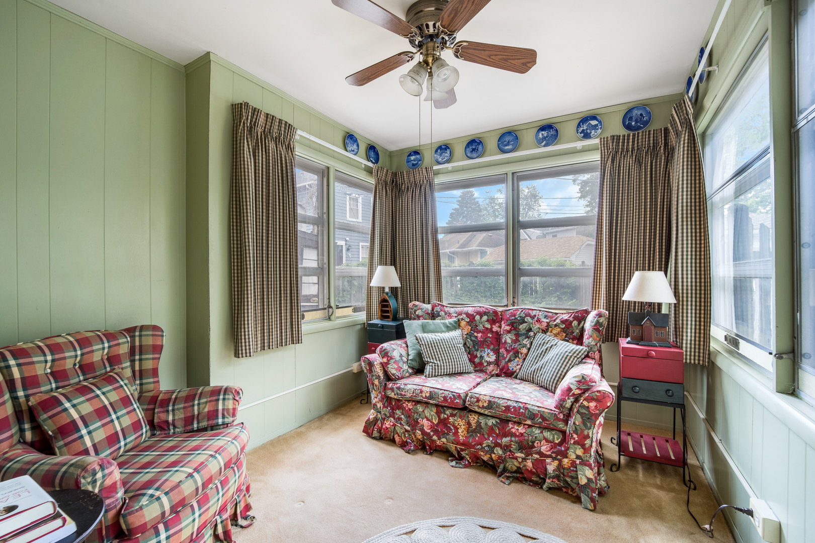 141 North Delaplaine Road Riverside, IL 60546 - Photo 12 of 19 a living room with furniture and a large window