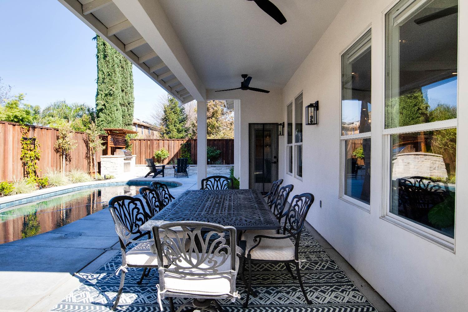 637 Rebekah Court Ripon, CA 95366 - Photo 61 of 69 a view of a dining room with furniture window and wooden floor