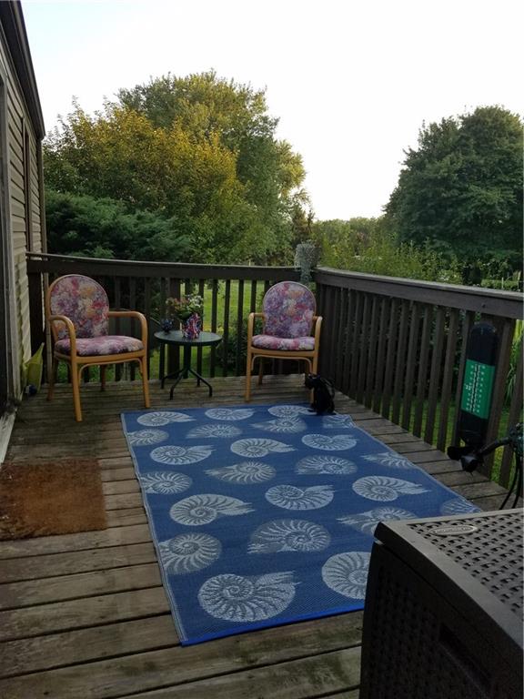136 Naugle Road Beaver Falls, PA 15010 - Photo 8 of 10 Back deck surrounding by mature trees for privacy.