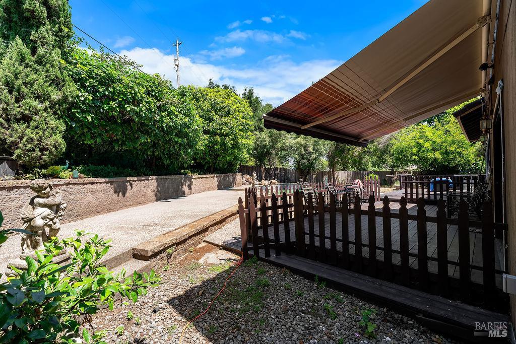 715 Placer Court Santa Rosa, CA 95401 - Photo 29 of 37 a view of a backyard with a small cabin