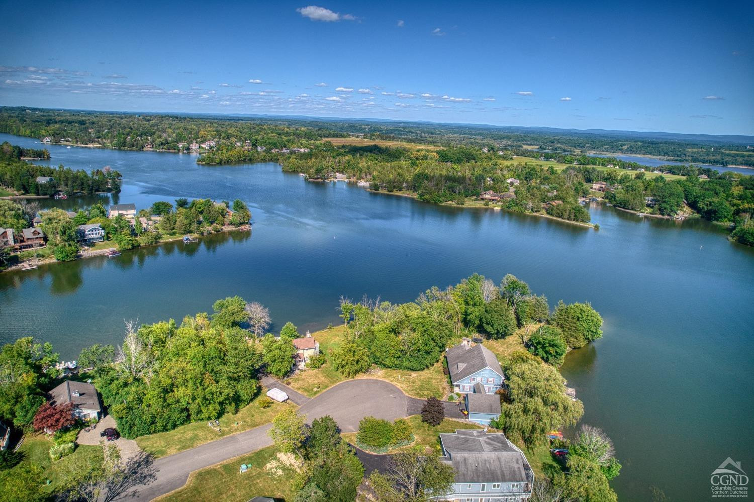 107 Whitney Point Athens, NY 12015 - Photo 5 of 17 an aerial view of a houses with a lake view