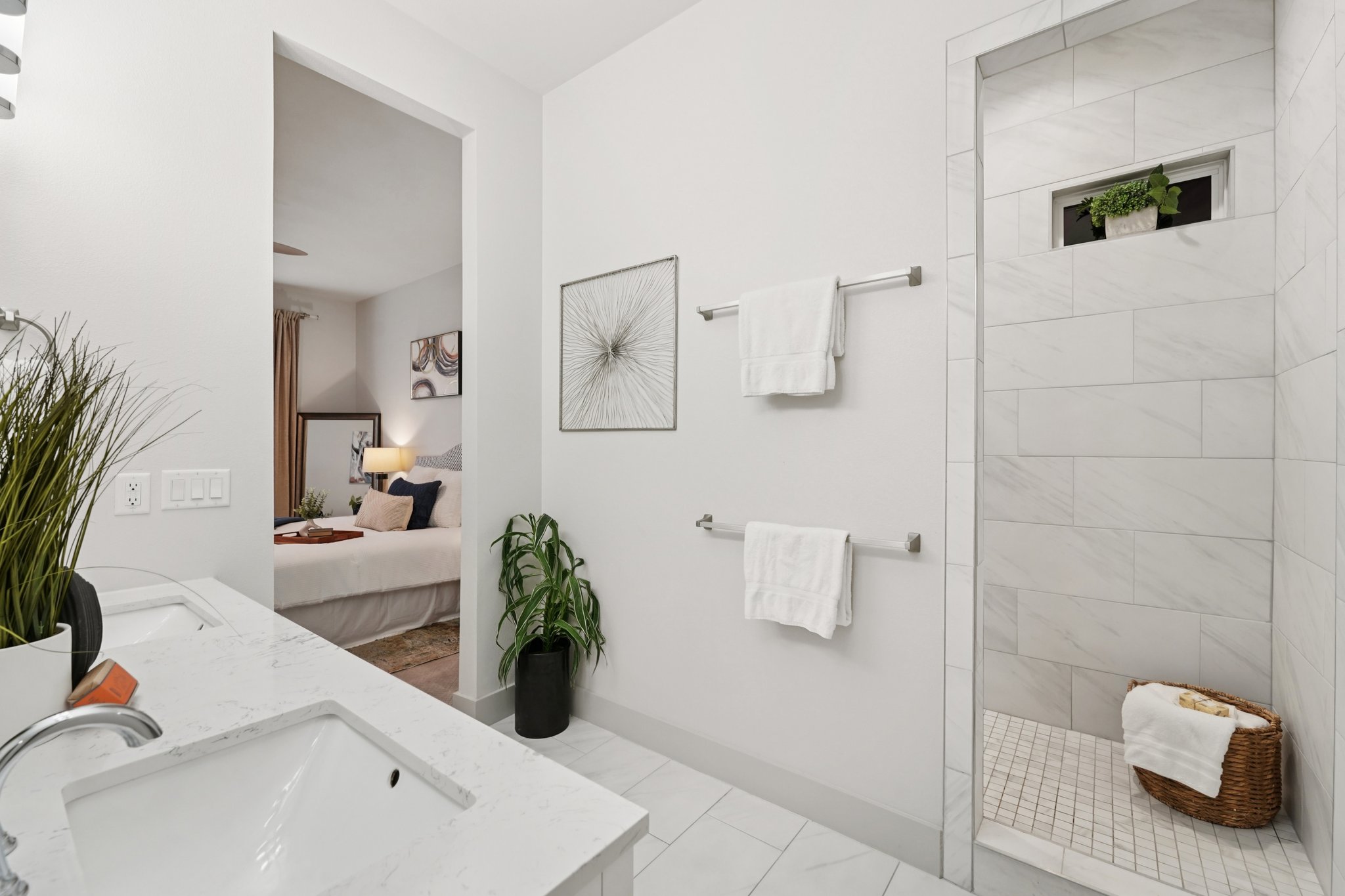 3711 Cedar Street Austin, TX 78705 - Photo 15 of 40 a bathroom with a sink and a mirror