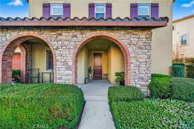 a view of front door of house