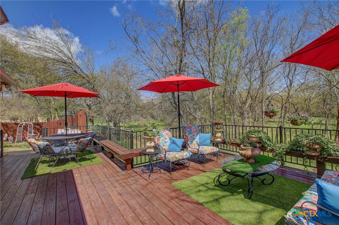 200 Carriage House Road Salado, TX 76571 - Photo 31 of 43 a view of a rooftop deck with couch and chairs