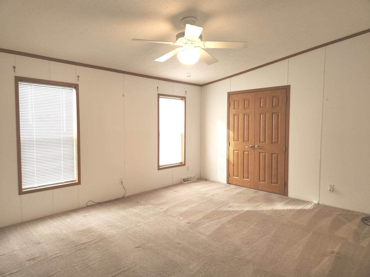 1027 Cherry Street Manteno, IL 60950 - Photo 8 of 20 an empty room with windows and ceiling fan