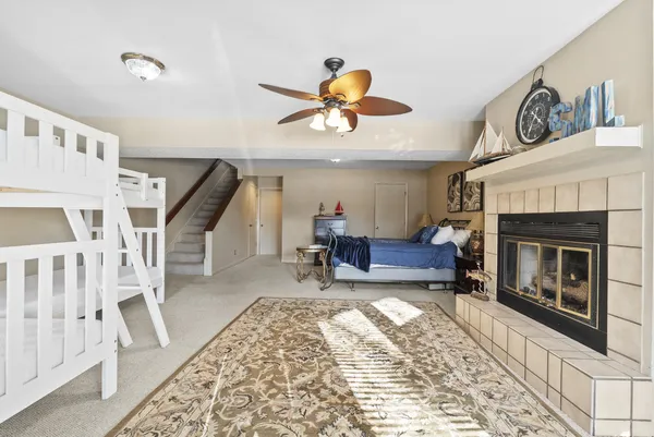 a view of a two chairs in patio deck