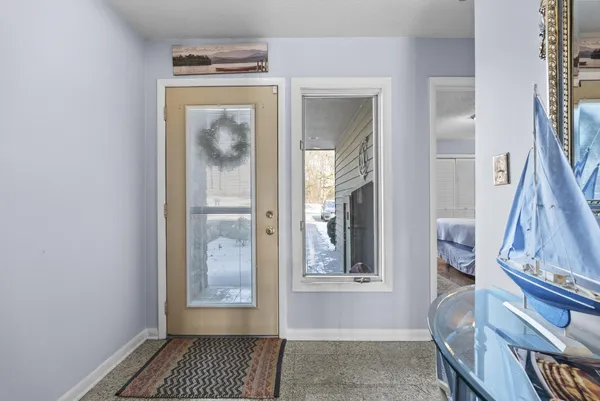 a view of an entryway door