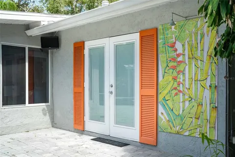 a view of a balcony with lake view