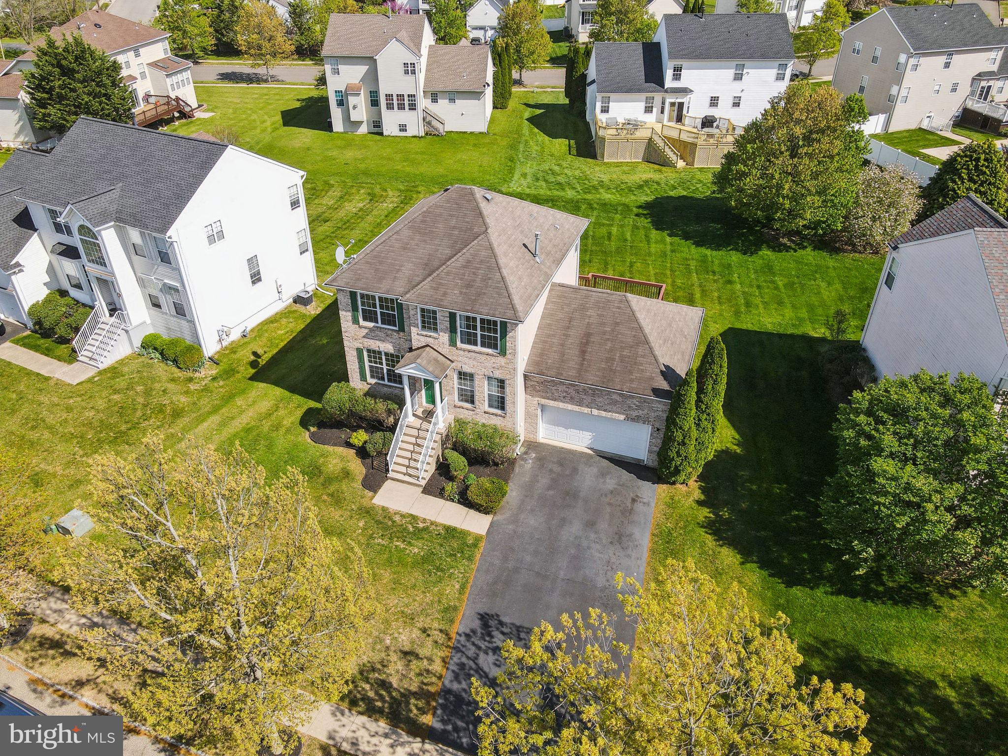 25 Keswick Road East Windsor, NJ 08520 - Photo 38 of 41 an aerial view of a house with a garden
