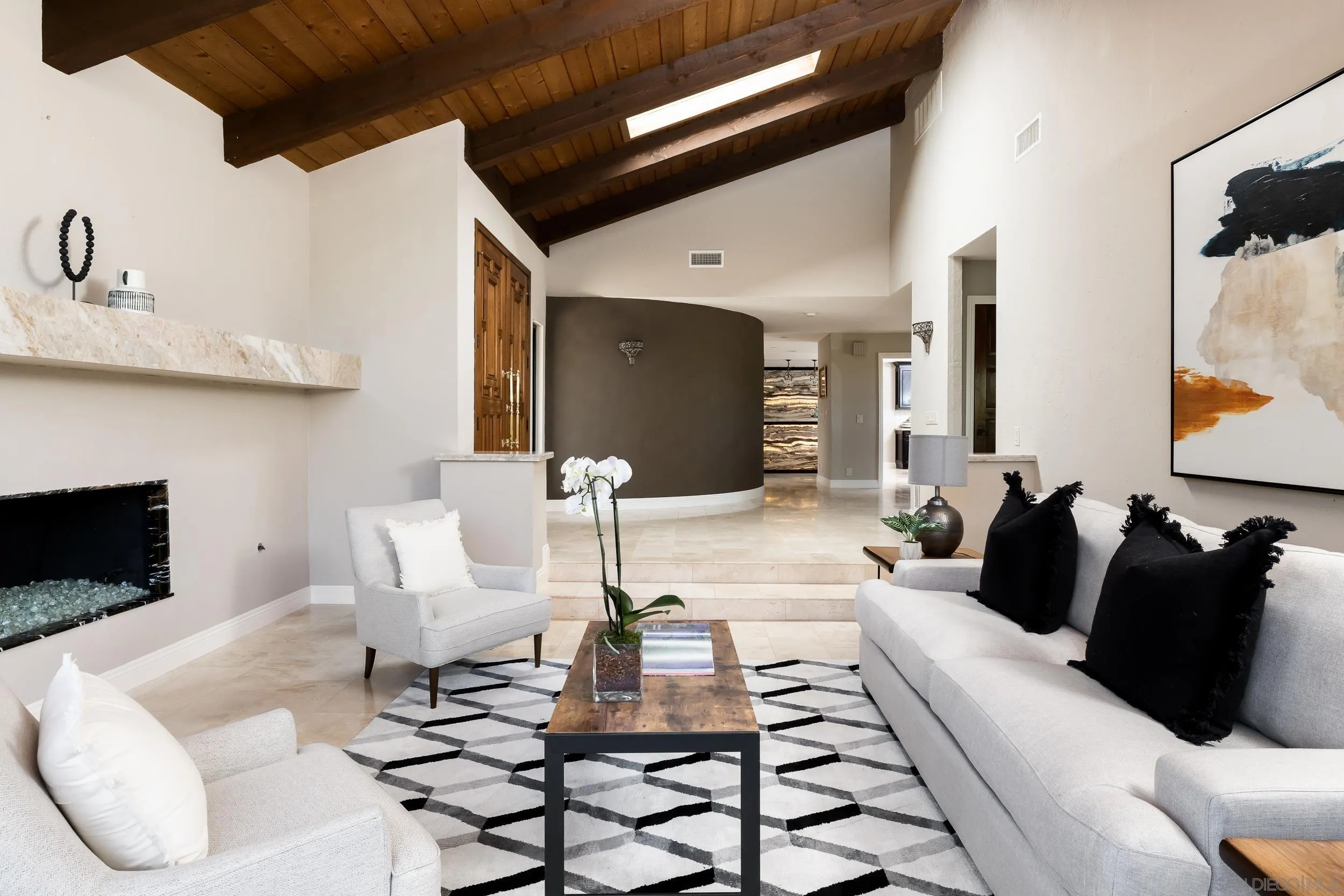 15951 Lime Grove Road Poway, CA 92064 - Photo 4 of 52 a living room with furniture and a fireplace