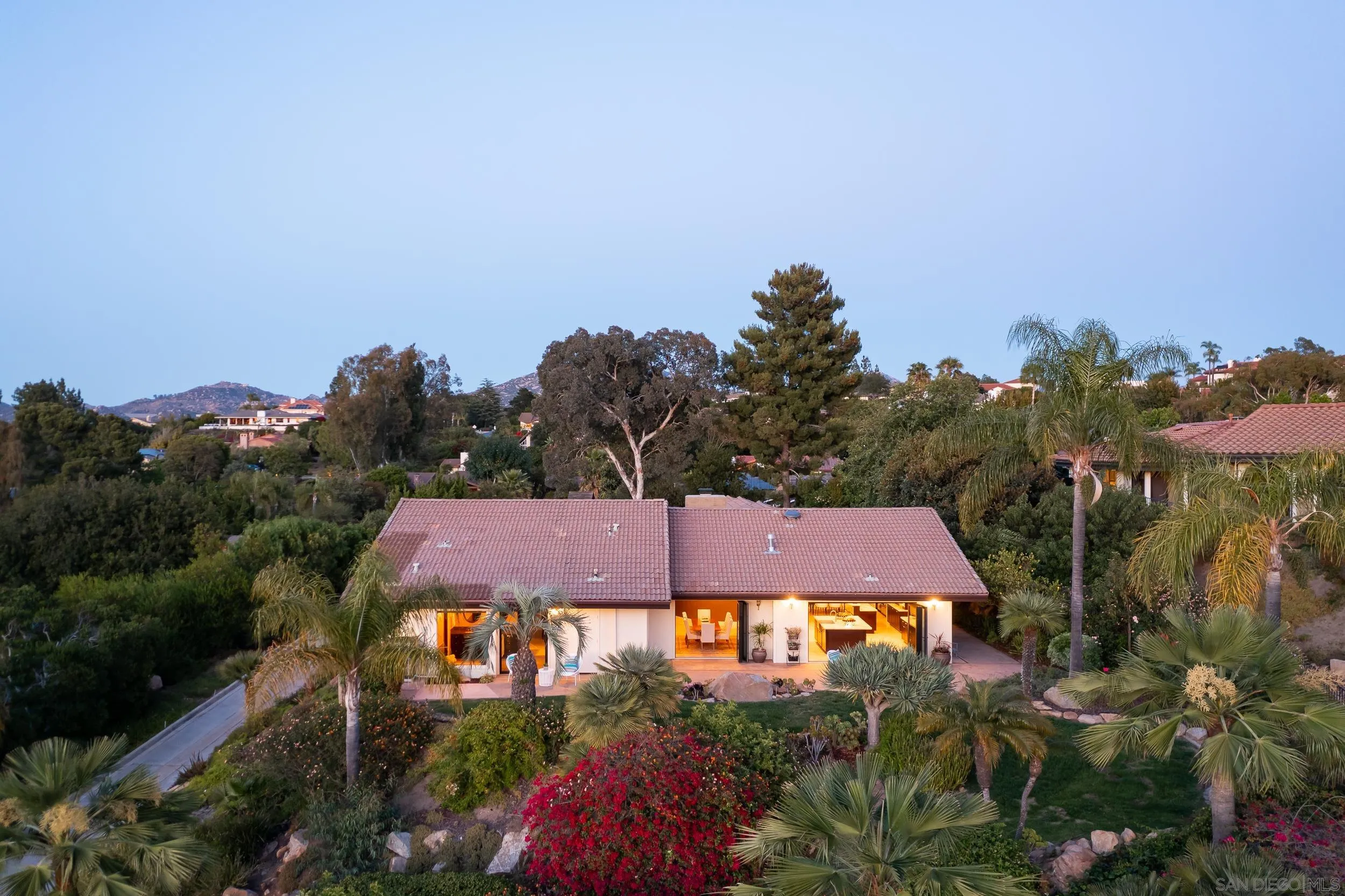 15951 Lime Grove Road Poway, CA 92064 - Photo 44 of 52 an aerial view of a house with a garden