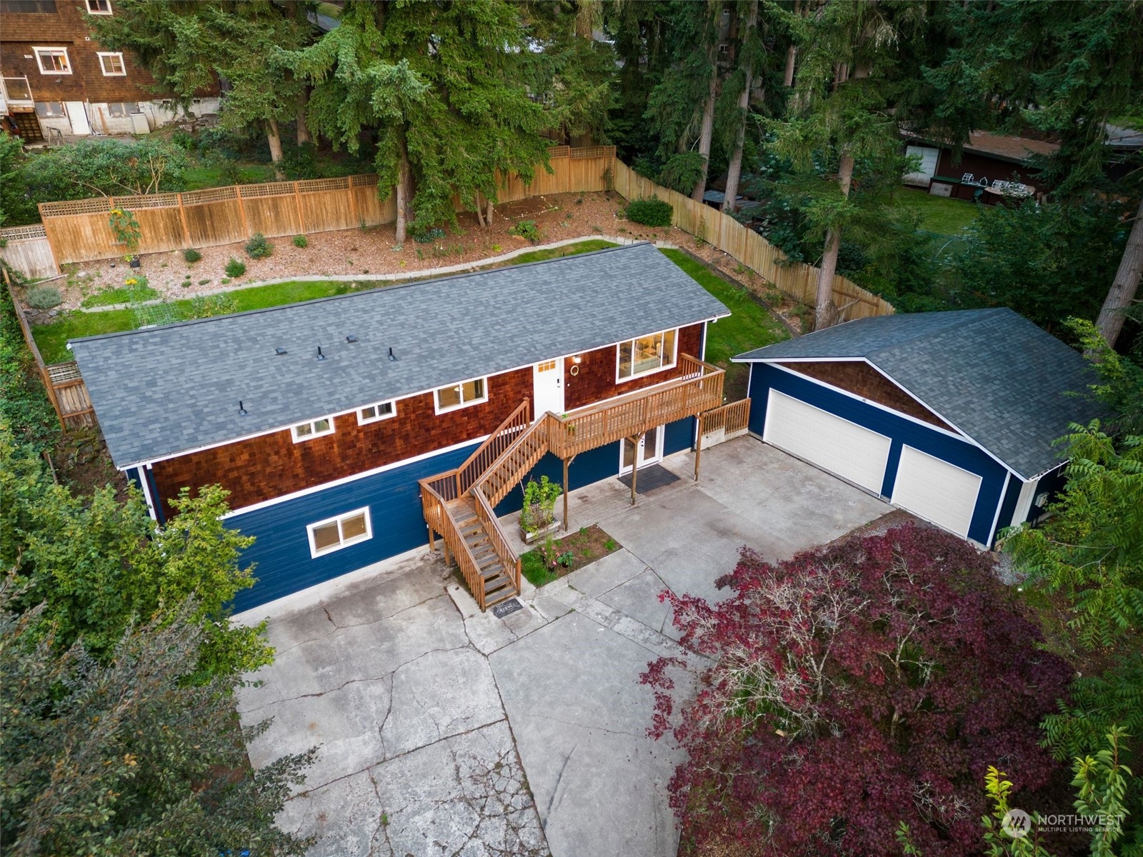 10414 147th Avenue Southeast Renton, WA 98059 - Photo 1 of 40 an aerial view of a house with a yard
