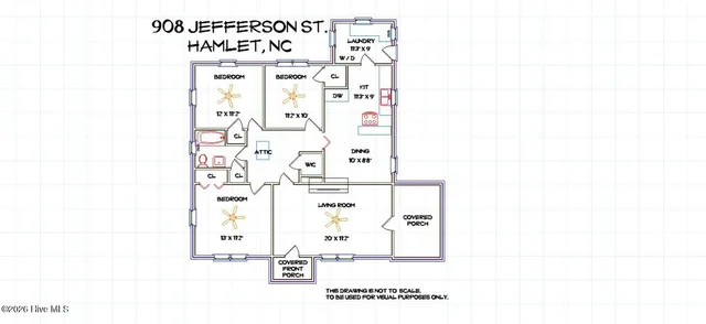 $163,900 | 908 Jefferson Street, Hamlet, NC 28345