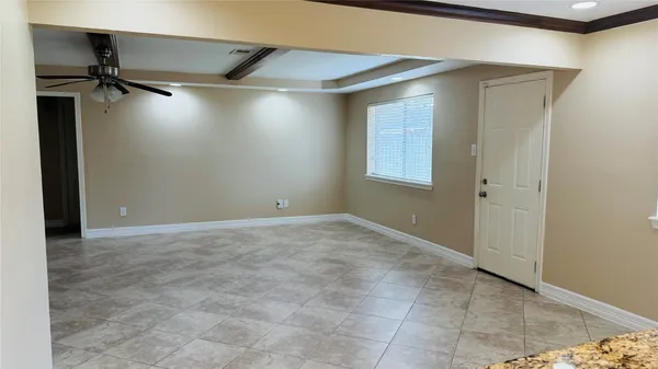 a view of an empty room