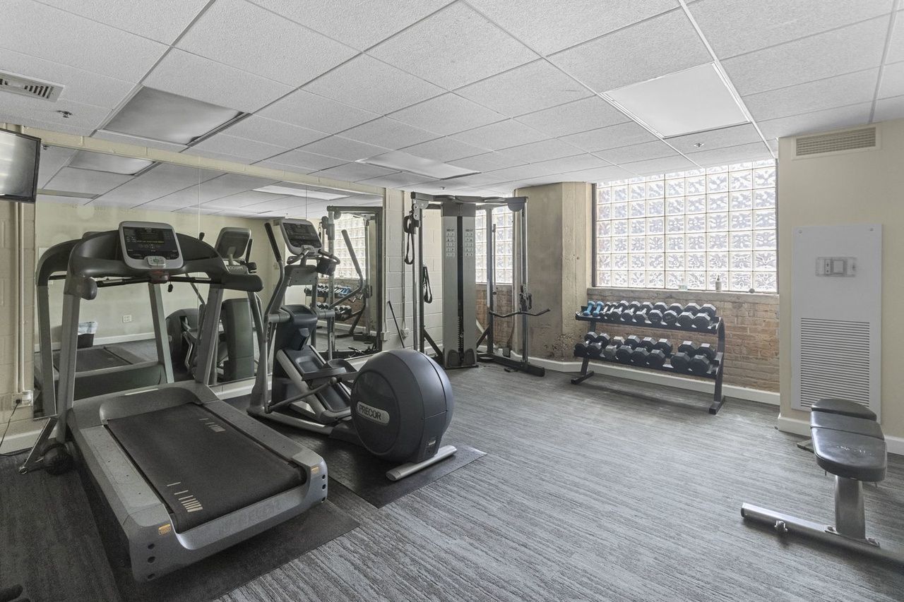 320 East 21st Street, Unit 617 Chicago, IL 60616 - Photo 17 of 23 a view of a room with gym equipment
