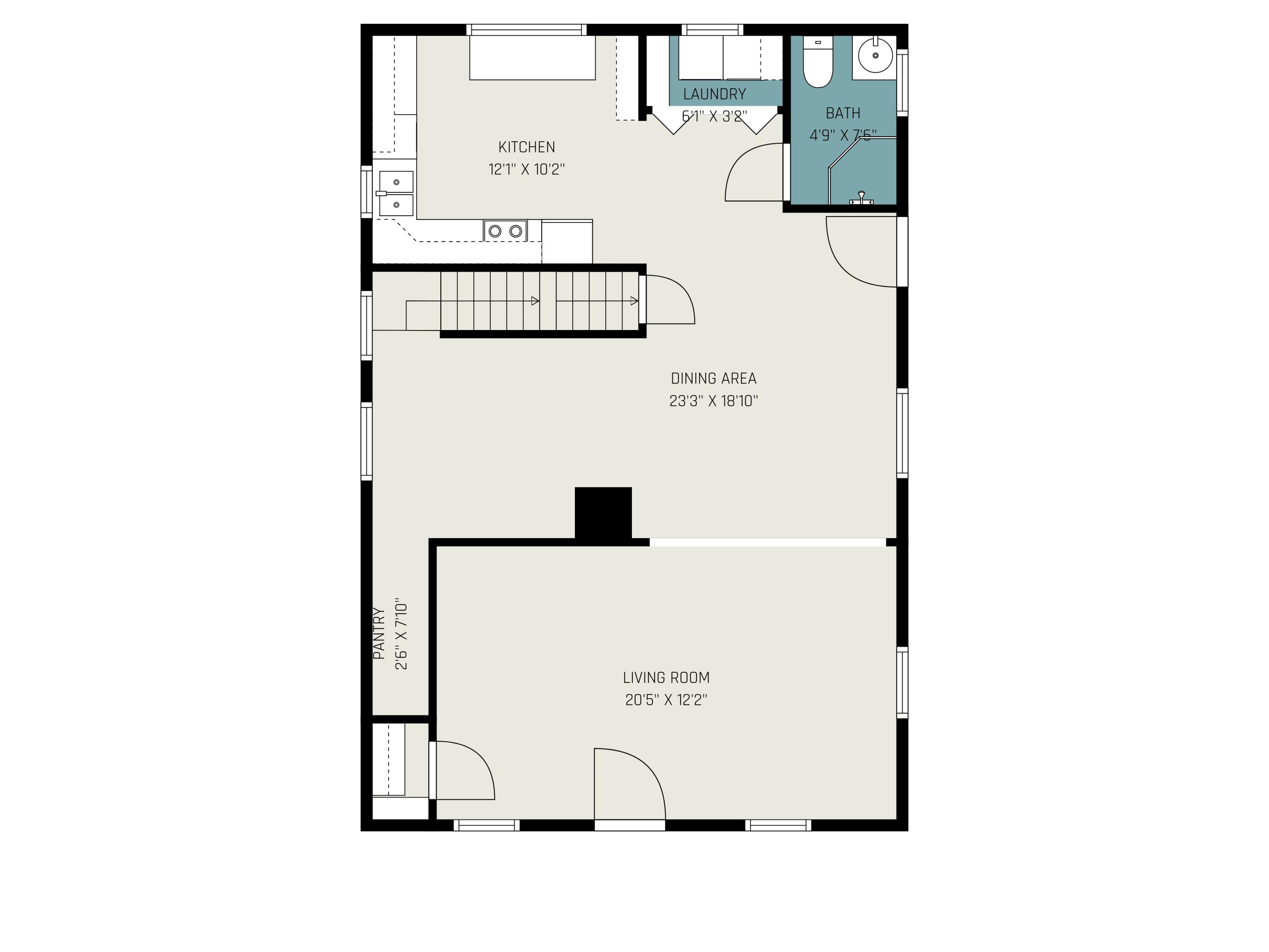 121 Teft Road Spring Arbor, MI 49283 - Photo 23 of 24 Main Level Floor Plan