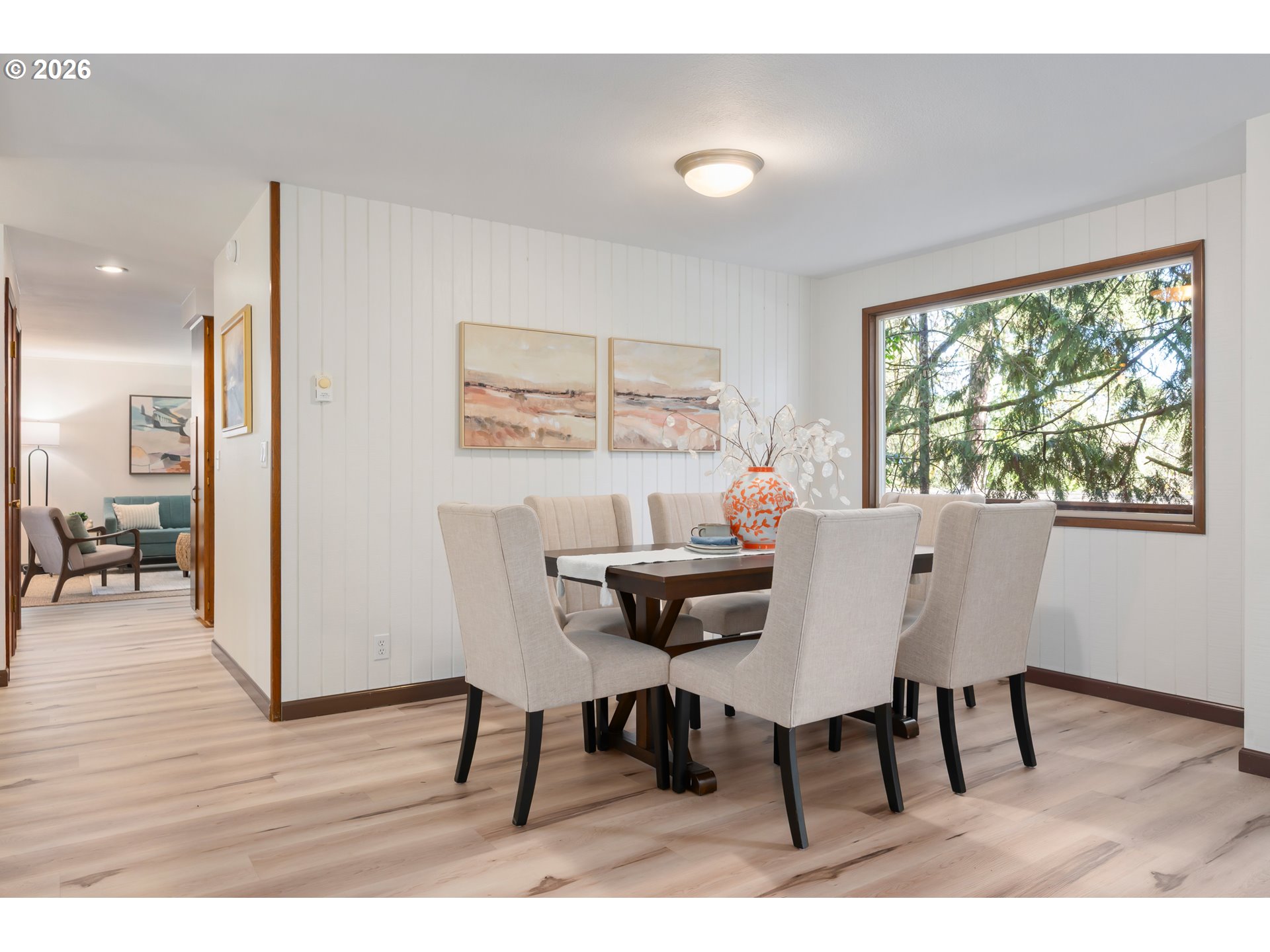 765 Sprague Street Eugene, OR 97405 - Photo 10 of 48 a view of a dining room with furniture window and wooden floor