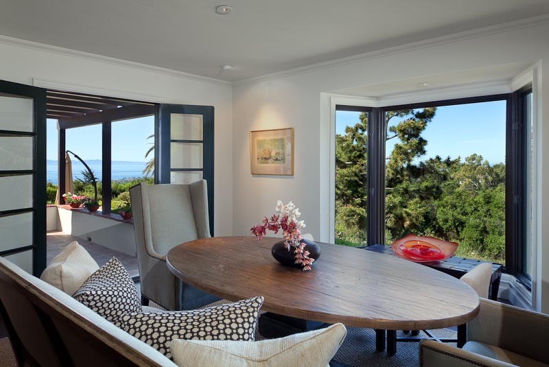 1021 Las Alturas Road Santa Barbara, CA 93103 - Photo 5 of 20 a view of a dining room with furniture window and wooden floor
