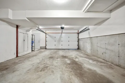 a view of a garage