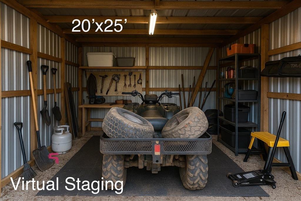 62 Princeton Lane Princeton, LA 71067 - Photo 29 of 33 Storage area featuring a garage