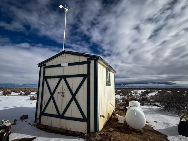 a backyard of a house