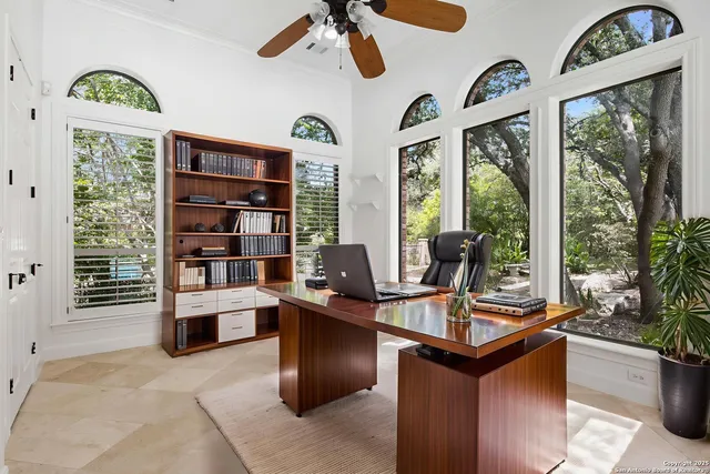 a view of a workspace with furniture