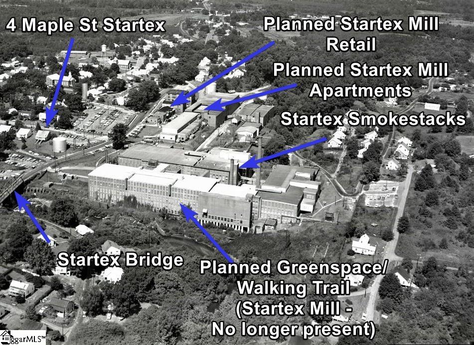 4 Maple Street Startex, SC 29377 - Photo 3 of 35 Mill opened in late 1800s on Middle Tyger River, produced the material named Startex used in tea cloths and other end products. Tucapau means Strong Cloth in Cherokee.