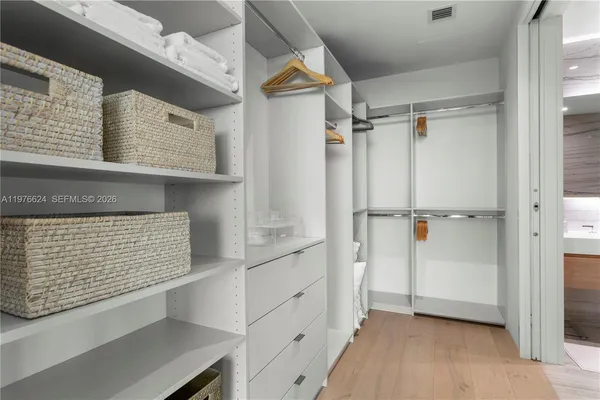 a view of walk in closet