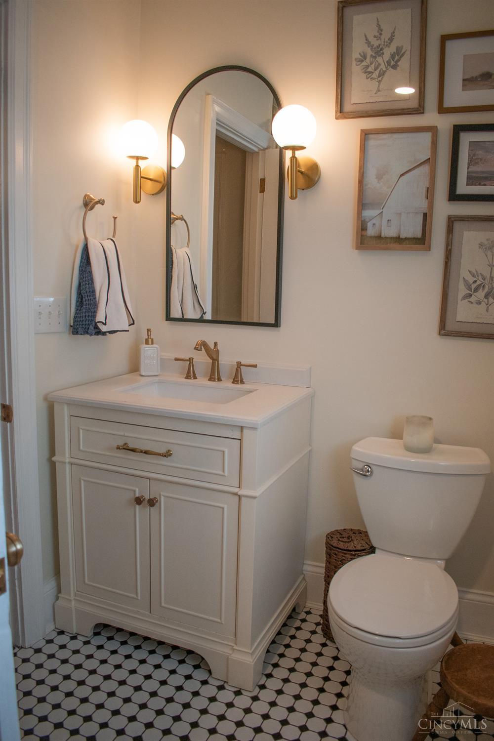 94 West Sharon Road Glendale, OH 45246 - Photo 20 of 44 Renovated Full Bathroom - walls, plumbing, electrical, cabinets, tile, fixtures, etc in 2021.